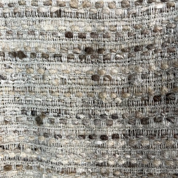 The Territory Ahead Jacket Women Medium Neutral Tan 100% Silk Textured Button Up - Picture 5 of 8